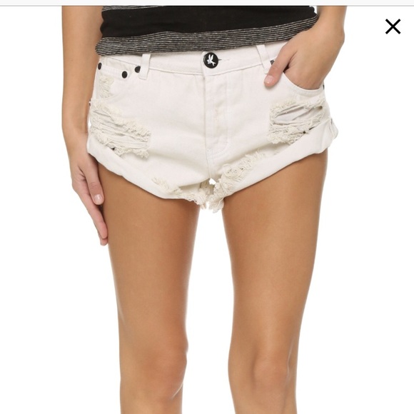 one teaspoon white shorts